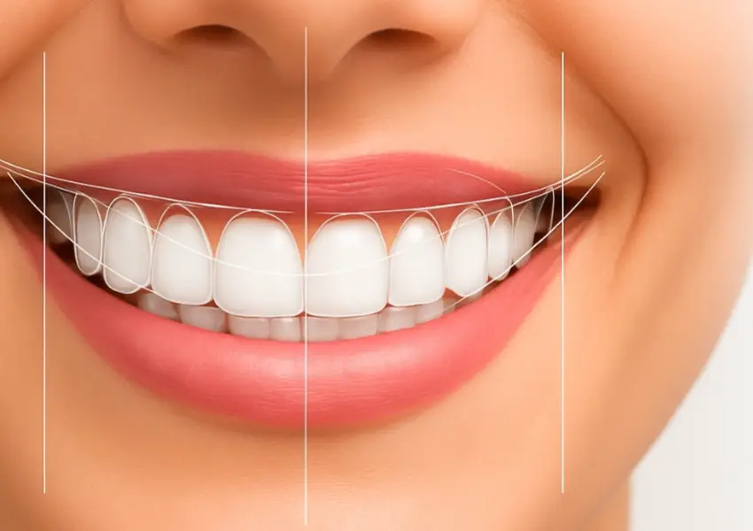 Smile design consultation and veneer shade matching